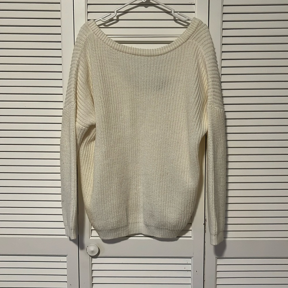 Nasty Gal white sweater